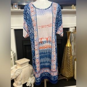 Shoreline embroidered cover up size Large